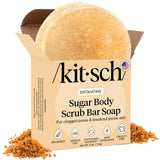 Kitsch Sugar Scrub Bar – Thoughtful Self-Care Gift for Her, Stocking Stuffer Eco Skincare Set