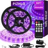 Black Light Strips for Bedroom Decor – Ambient UV Glow Lighting for Tapestries, Posters and Wall Art