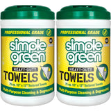 Simple Green Outdoor Cleaning Wipes for Camping Gear and Grills, Portable Degreasing Towels