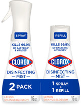Clorox Disinfecting Mist for Family Safe Daily Disinfecting, No Flame No Fume Bathroom and Kitchen Spray