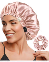 YANIBEST Satin Bonnet – Thoughtful Birthday Gift for Her, Double-Layer Reversible Sleep Cap in 16 Colors