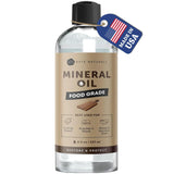 Kate Naturals Food Safe Mineral Oil for Cutting Boards – Non-Toxic Sealer Safe Around Kids and Pets in the Kitchen