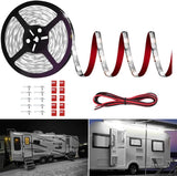 12V Bluetooth RV Awning LED Light Strip 20FT – Cozy Ambient Underglow for Travel Trailer Patio and Backyard Lounge