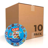 Glad for Kids Paw Patrol Paper Plates, 200 Count Heavy Duty Disposable Plates for Fast Classroom Party Setup and Easy Cleanup, 7 Inch