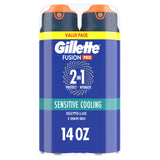Gillette PRO Shaving Gel for Men – Irritation-Free Shave for Razor Burn and Redness, Sensitive Skin ProGlide Twin Pack 14oz