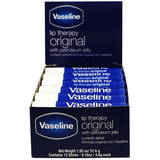 Vaseline Lip Therapy Original Care – Desk and Home Office Lip Balm, One-Handed Twist-Up Stick 6-Pack for Workday Hydration