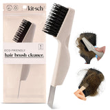 Kitsch Hair Brush Cleaner – Sleek 2-in-1 Grooming Tool for Clutter-Free Vanity Drawers, Neutral Design