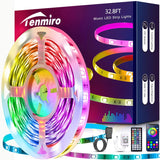 Keepsmile LED Strip Lights Clean Cuttable RGB Accent Strip for Minimalist Bedroom and Living Room, App-Controlled with No Clutter Setup