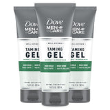 Dove Men+Care Caffeine Styling Gel – Fast Wet-Look Finish for Professionals and Busy Mornings, 7 oz Trio