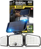 Bionic Solar Flood Light 2-Pack – Motion-Activated Security Light for Driveways, Doors, and Dark Yards