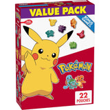 Pokemon Fruit Flavored Snacks, Ready to Gift Birthday Party Favor and Goody Bag Stuffer for Children, Gluten Free Value Pack, 17.6 oz, 22 Pouches