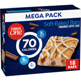 Fiber One 70 Calorie Soft Baked Bars for Kids Lunchbox, Cinnamon Coffee Cake School Snack for After-Class Treats
