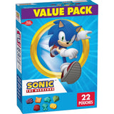 Sonic The Hedgehog Fruit Flavored Snacks – After School Snack Pouches for Kids Ages 3-10, Individually Wrapped 17.6 oz