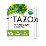 TAZO Organic Zen Green Tea Bags – Soothing Low-Caffeine Brew for Reading Nook Relaxation