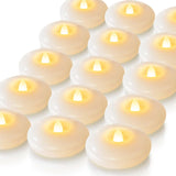 Homemory Waterproof LED Floating Candles – Spa Bathroom Mood Lighting, Salt-Water Safe Glow for Bath Rituals