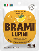 BRAMI Lupini Beans Snack – Trail-Ready Plant Protein for Hiking and Camping, Non-Perishable