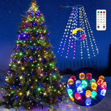 Marchpower Christmas Tree Lights – IP44 Waterproof Patio and Porch Tree Lights, 400 Diamond LEDs with 11 Modes and 13FT Remote