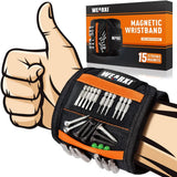 WEARXI Magnetic Tool Wristband – Workshop Productivity Upgrade for Electricians, Carpenters, and Mechanics, Holds Drill Bits and Bolts