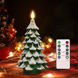 PChero Child-Safe Christmas Candle – Nursery & Playroom Holiday Decor, No Flame No Drip with Remote Timer
