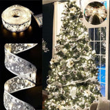 Aurora Glow Ribbon Lights for Minimalist Holiday Decor – 32ft Single Strip LED Replaces Tree Lights and Garland in One