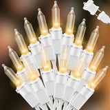 LAMPHOME UL Listed LED String Lights Flameless Cool-Touch Design Safe Around Kids and Pets 21.6FT