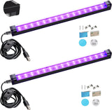 THLITURE Black Light Bar 2 Pack – Unique Birthday Gift for Teens and College Students, Glow Party and Dorm Decor Light