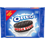 OREO Mega Stuf Cookies, Party Size 25.35 oz – Kids' Birthday Party Dessert Table Pack with Resealable Tab