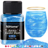 NiHome Edible Glimmer Powder – Mindful Baking Companion for Allergy-Safe and Vegan Dessert Creations at Home, Worry-Free Edible Shimmer