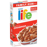 Life Cinnamon Cereal – Everyday family pantry cereal with 25g whole grains, lightly sweet cinnamon flavor, 22.3oz box