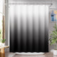 A- Black Ombre +12 Metal Hooks - 72"W x 72"L (Pack of 1)