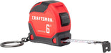 CRAFTSMAN Mini Tape Measure – Practical Housewarming Gift for New Homeowners, 6 FT with Key Ring