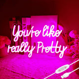 You like really pretty LED Neon Sign – Thoughtful Self-Care Present for Mom, Cute Pink Bedroom Accent Light