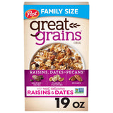 Great Grains Raisins Dates Pecans Breakfast Cereal – Quick Weekday Breakfast Cereal for Busy Professionals