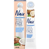 NAIR Exfoliating Facial Hair Removal Cream - Thoughtful Birthday Gift for Her, Sensitive Skin Friendly Skincare Set