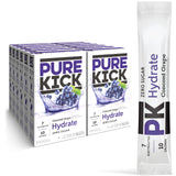Pure Kick Hydration Singles To Go Drink Mix – Calming Evening Electrolyte Routine for Mindful Hydration, Bulk 72 Count
