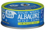 Sea Tales Albacore Tuna in Olive Oil, Single-Ingredient Pantry Staple for Uncluttered Minimalist Kitchens