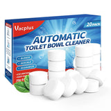 Vacplus In-Tank Toilet Cleaner Tablets 20 Pack – Less-Is-More Bathroom Care for Intentional Homes, No Daily Scrubbing