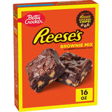 Betty Crocker REESE'S Brownie Mix with Peanut Butter Chips – Family Kitchen Treat for After-School Snacks and Birthday Parties