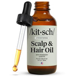 Kitsch Rosemary Biotin Scalp Oil – Premium Pre-Wash Hair Treatment with Argan and Jojoba, Elegant Lavender Botanical Hair Oil, 2 fl oz
