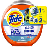 Tide Power Pods with Febreze Laundry Detergent Pacs for Apartment Professionals, No-Measure Daily Wash
