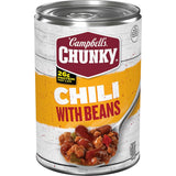 Campbell's Chunky Chili With Beans – Quick Office Breakroom Lunch in 60 Seconds, 16.5 oz Can