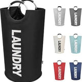 DOKEHOM Laundry Basket Bag – Bedroom Decor Hamper, Collapsible Tall Bin in 7 Designer Colors