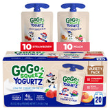 GoGo squeeZ yogurtZ Clean Label Snack – Non GMO and Preservative Free Yogurt for Health Conscious Caregivers, 3 oz Variety Pack