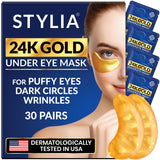 Stylia Under Eye Patches – 20-Minute Wind-Down Ritual for Puffy Eyes, Nighttime Self-Care Treatment for Women