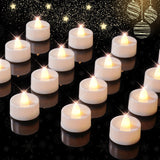 BEICHI Flameless Tea Lights with Timer – Thoughtful Housewarming and Birthday Gift for Her, Pack of 12 Warm Yellow