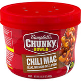 Campbell's Chunky Chili Mac Soup — Mild Comforting Microwavable Bowl for Sick-Day Couch Meals