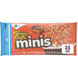 Reese's Puffs Minis Cereal, Portable Chocolate Peanut Butter Snack for Camping Trips, Road Trips and Park Picnics, 19.8 oz