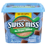 Swiss Miss No Sugar Added Milk Chocolate Hot Cocoa Mix – Bedtime Wind-Down Drink for a Calming Evening Ritual, 13 oz Canister