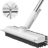 [Brand] 3-in-1 Scrub Brush with Clean Stainless Steel Handle – All-in-One Tool to Declutter Your Cleaning Closet