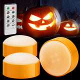 Luditek Portable Pumpkin Lights – Patio and Balcony Halloween Glow, Battery Powered